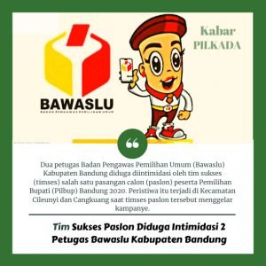 Tim Sukses Paslon Diduga Intimidasi 2 Petugas Bawaslu Kabupaten Bandung