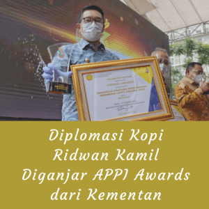 Diplomasi Kopi Ridwan Kamil Diganjar APPI Awards dari Kementan
