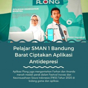 Pelajar SMAN 1 Bandung Barat ciptakan aplikasi antidepresi