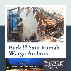 Bruk !!! Rumah Satu Rumah Warga Ambruk
