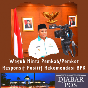 Wagub Minta Pemkab/Pemkot Responsif Positif Rekomendasi BPK