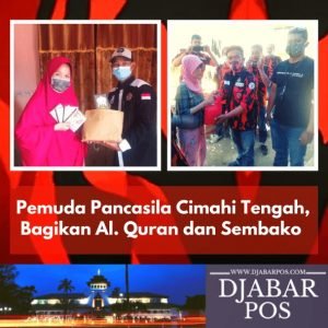 Pemuda Pancasila Cimahi Tengah, Bagikan Al. Quran dan Sembako