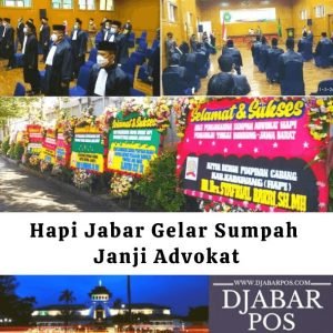 Hapi Jabar Gelar Sumpah Janji Advokat
