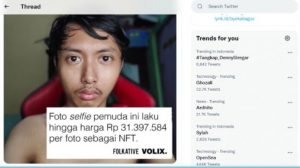 Ini Salah Satu Foto Selfie Viral Ghozali yang Laku Rp 31 Juta di NFT