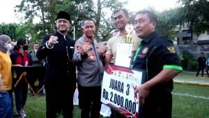 Final Tournamen sepak bola  Kapolres Cimahi CUP Serikat Pekerja serta Serikat Buruh KBB Dan Kota Cimahi Berlangsung Seru