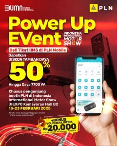 Promo Spesial, Beli Tiket IIMS di Aplikasi PLN Mobile Dapat Diskon 50% Tambah Daya Listrik