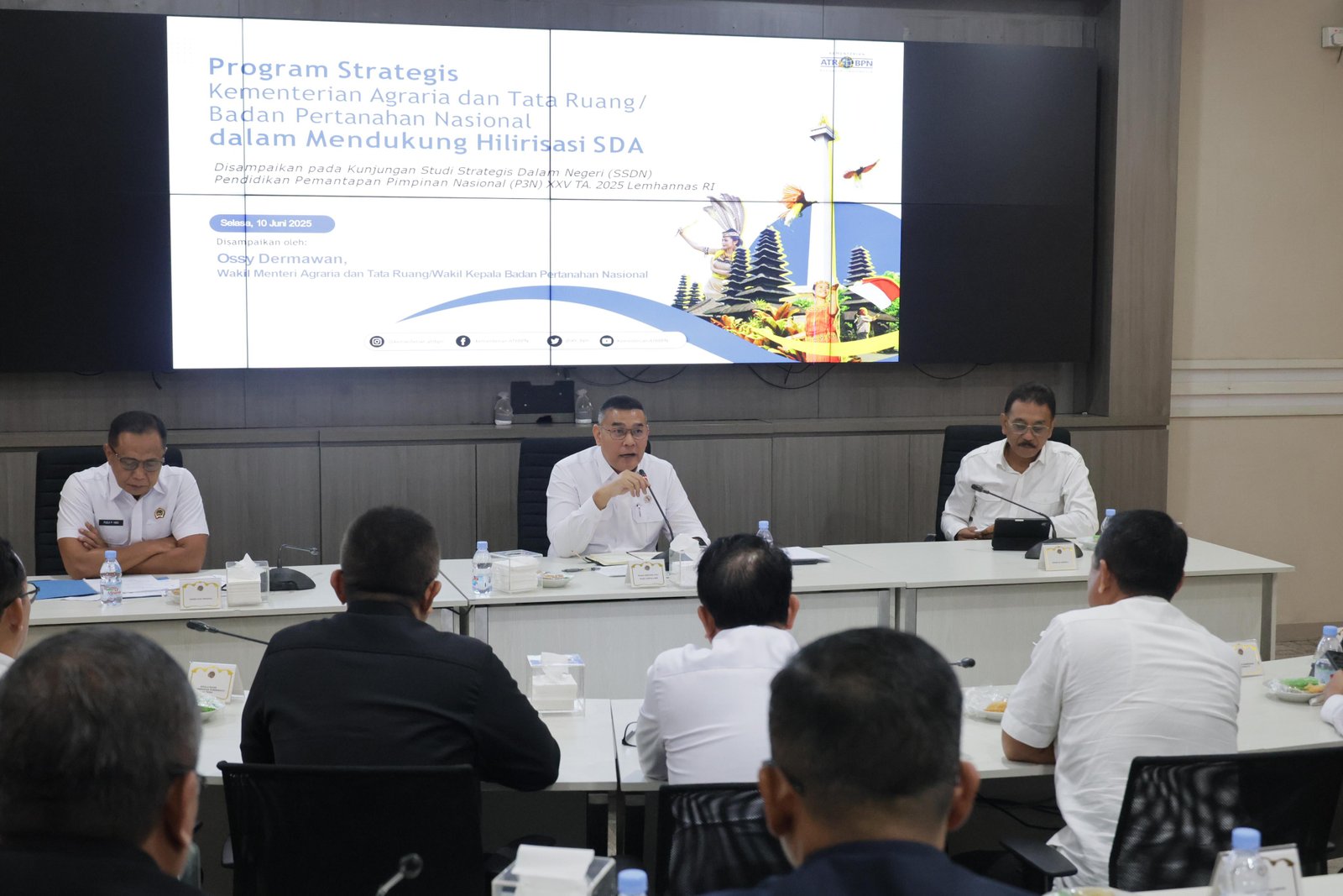 Wamen ATR/BPN Jelaskan Peran dalam Hilirisasi kepada Peserta P3N Lemhannas